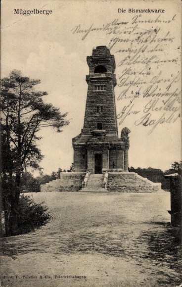 Postcard Berlin Köpenick, Müggelberge, Bismarckwarte