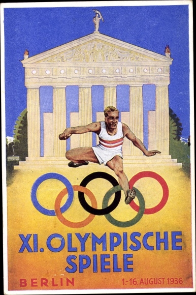 Artist PC Berlin, XI. Olympic Games 1936, hurdler