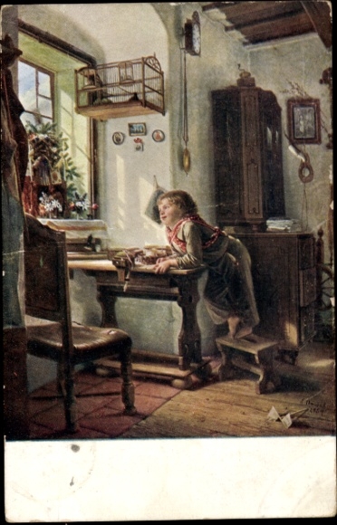 Künstler Ak Dvorak, A., Frühlingsmorgen