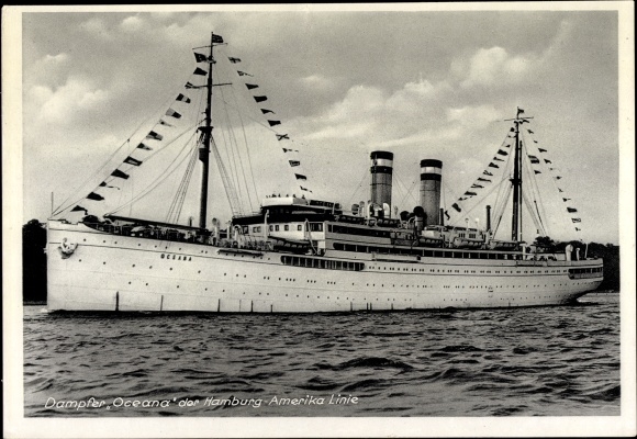 PC steamboat Oceana, Hamburg America Line, HAPAG