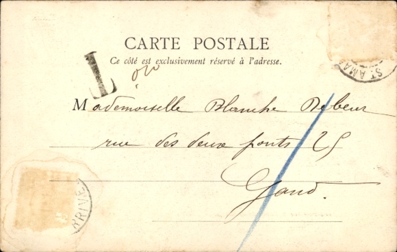 Postcard Saint Amand les Eaux Nord, drawbridge over the Scarpe Canal
