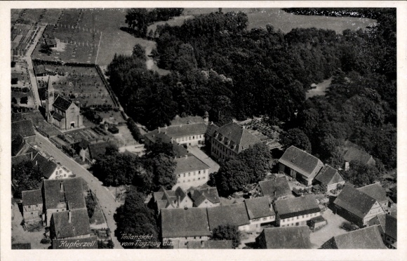 Postcard Kupferzell in Württemberg, aerial photograph