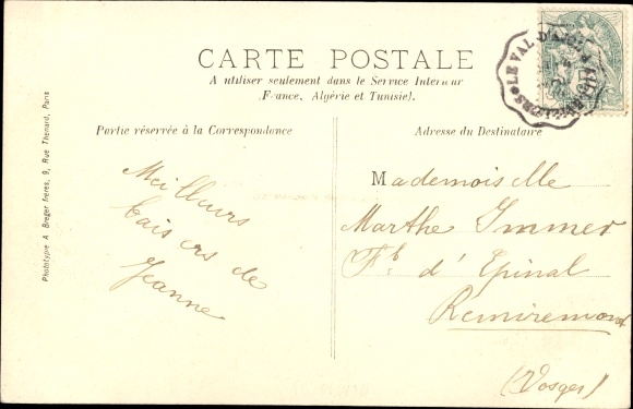 Ak Val d'Ajol Vogezen, la Gare