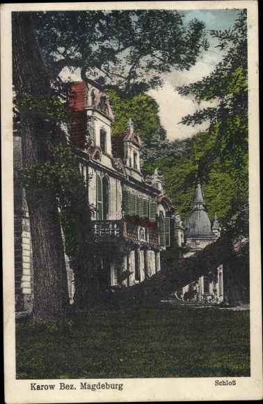 Ak Karow Jerichow in Sachsen Anhalt, Schloss