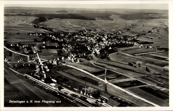 Ak Deißlingen am Neckar, Fliegeraufnahme