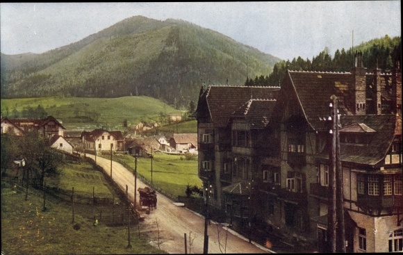 Postcard Steinhaus am Semmering Styria, partial view