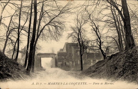 Ak Marnes la Coquette Hauts de Seine, Porte de Marnes