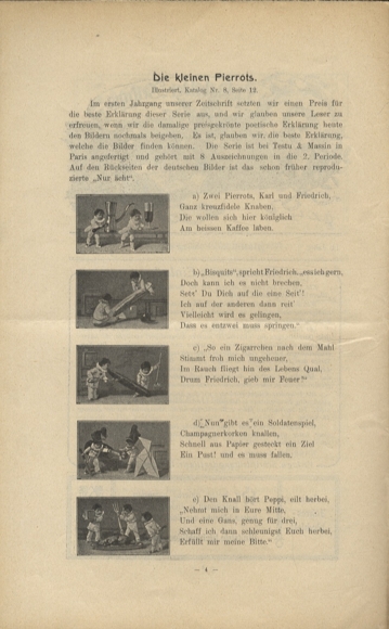 Liebig pictures newspaper advertising Dreser issue 1, volume 11, 1906