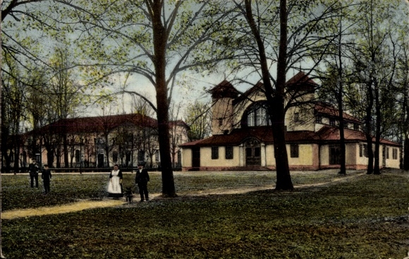 Ak Löbau in Sachsen, Schützenhaus, Garten u. Ball-Etablissement