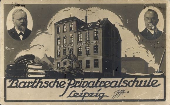 Ak Leipzig in Sachsen, Barthsche Privatrealschule
