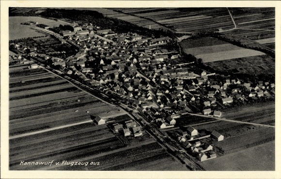 Postcard Cannawurf Kannawurf Kindelbrück in Thuringia, aerial photograph