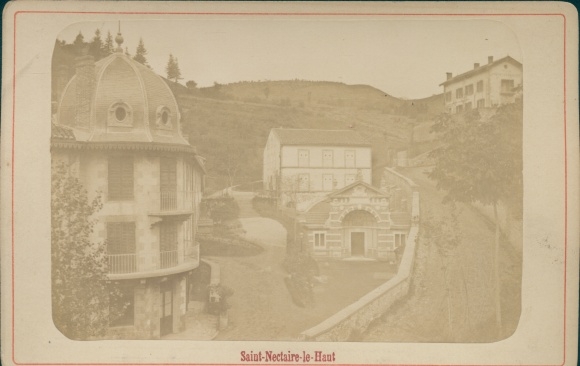 Cabinet photo Saint Nectaire le Haut Puy de Dôme, partial view of the village
