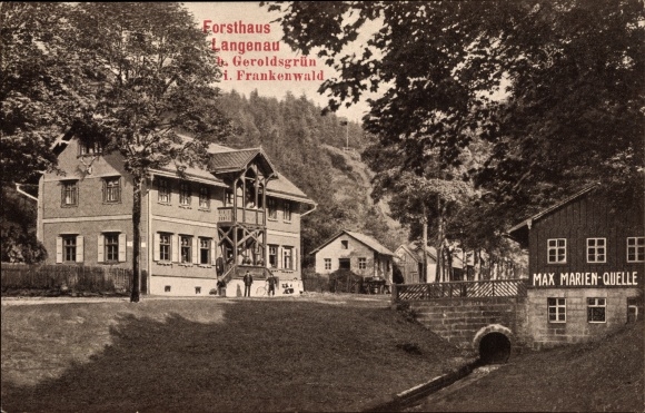 PC Langenau Geroldsgrün in the Franconian Forest of Upper Franconia, forester&#39;s house, Max Marien source