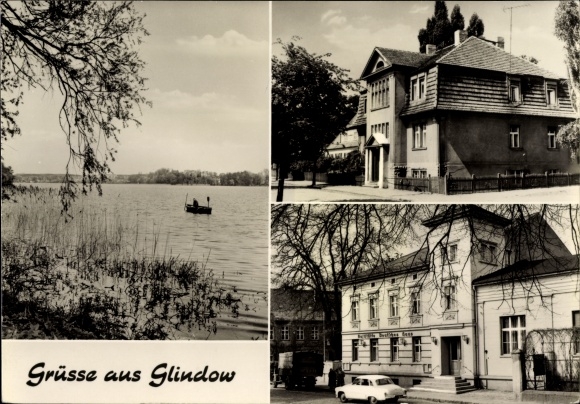 Ak Glindow Werder op de Havel, meerfeest, restaurant Deutsches Haus