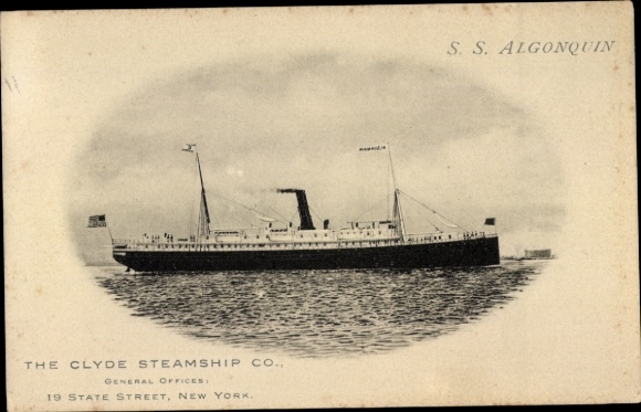 Ak-stoomboot SS Algonquin, Clyde-Mallory Lines