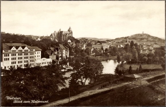 Postcard Wetzlar in the Lahn Dill district, view of the Halsmunt
