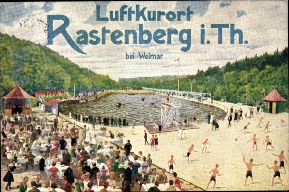 Ak Rastenberg in Thüringen, Schwimmbad