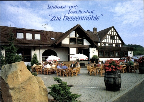 Postcard Kleinlüder Großenlüder Hesse, Landgasthof Forellenhof zur Hessenmühle