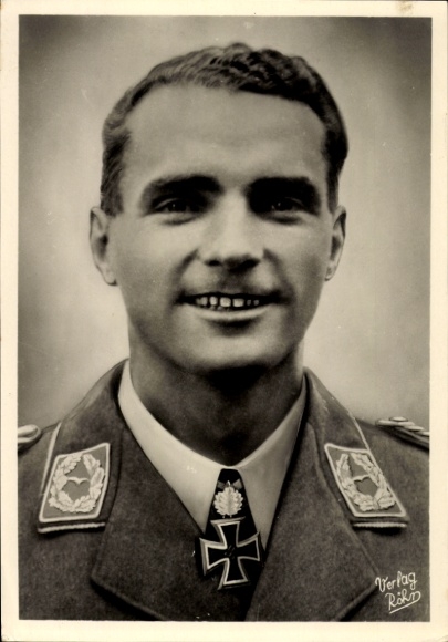 Ak Major Walter Storp, Ritterkreuzträger, Luftwaffe, II. WK