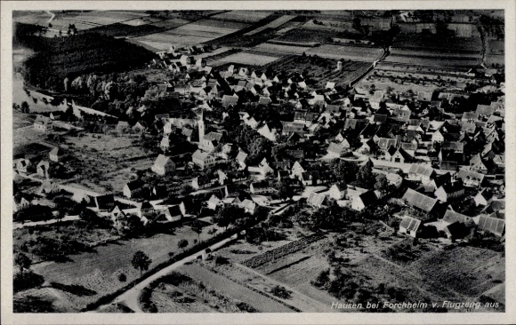 Ak Hausen in Oberfranken, Fliegeraufnahme