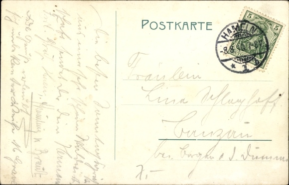 Postcard Wehl Hamelin in Lower Saxony, Forsthaus Wehl