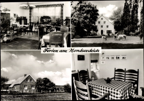 Postcard Wittmund in Lower Saxony, farm and holiday home