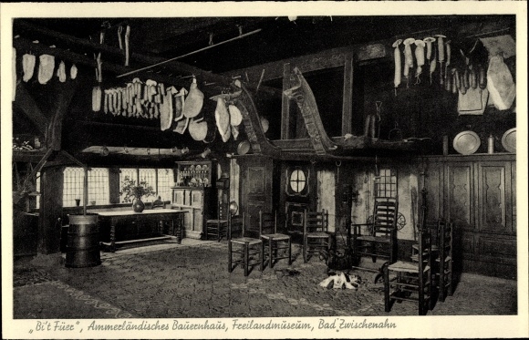 Postcard Bad Zwischenahn in Lower Saxony, Bi&#39;t Füer, Ammerland farmhouse, open-air museum