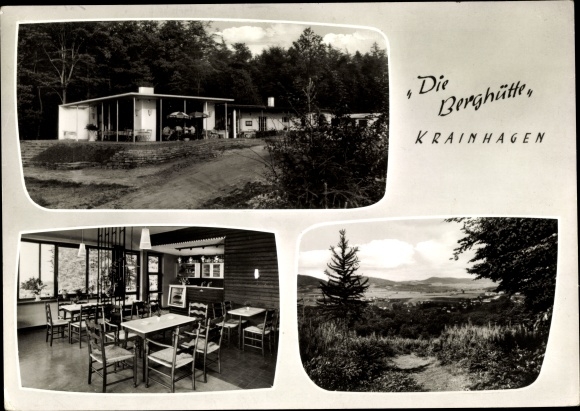 Postcard Krainhagen Obernkirchen in Lower Saxony, the mountain hut