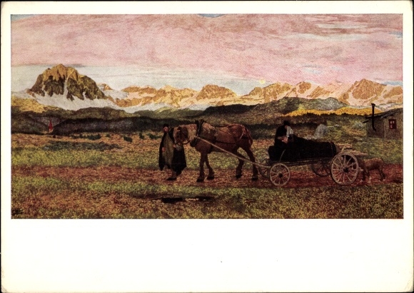 Artist PC Segantini, Giovanni, return to his homeland 1895