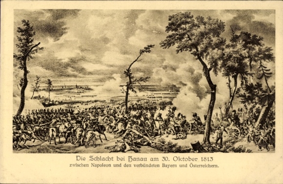 Bitwa pod Hanau 1813, Napoleon, Bawaria, Austria, stulecie wyzwolenia Kurhesji
