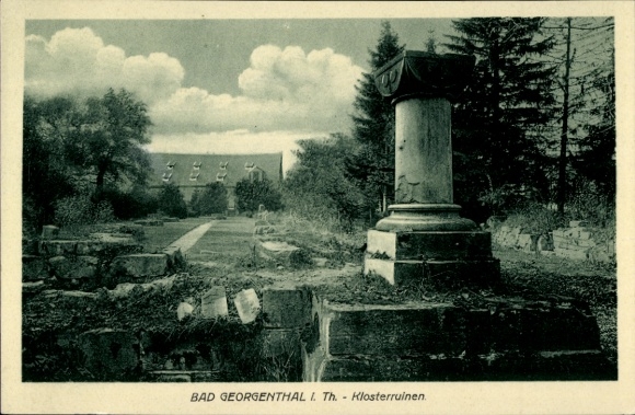 Ak Georgenthal in Thüringen, Klosterruinen