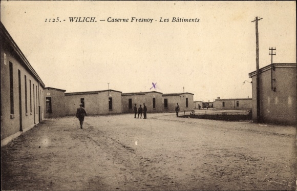 Postcard Willich am Niederrhein, view of the Fresnoy barracks