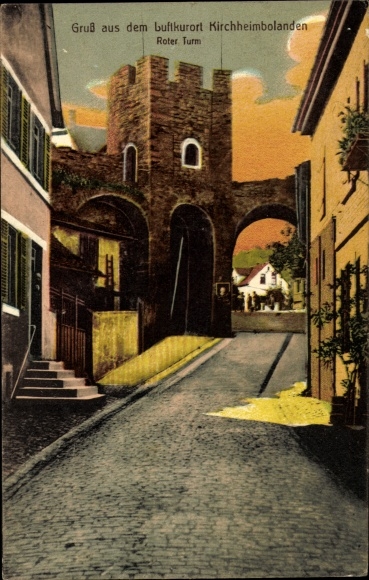 Ak Kirchheimbolanden in der Pfalz, Roter Turm
