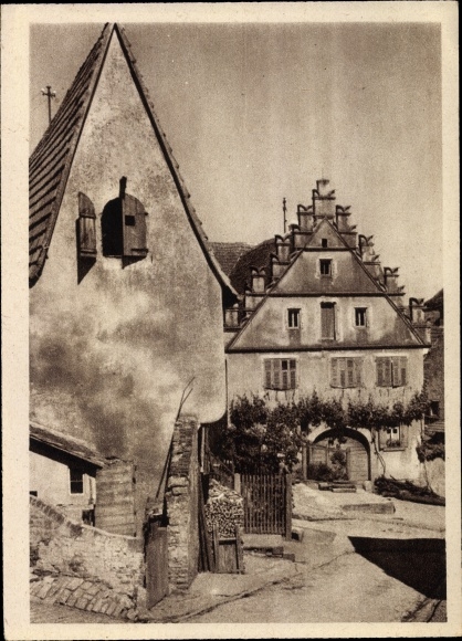 Postcard Sulzfeld am Main in the district of Kitzingen, view of an old town house