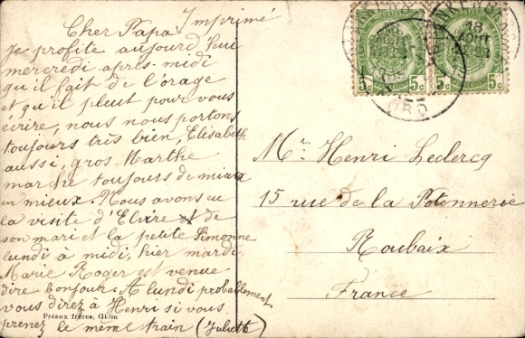 Postcard Blankenberghe West Flanders, Estacade, Lighthouse