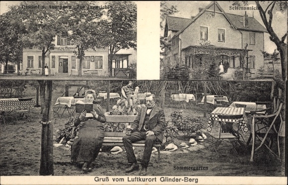 Postcard Glinde in Schleswig Holstein, Glinder Berg, summer garden