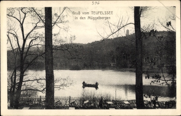 Postcard Berlin Köpenick, Müggelberge, Teufelssee