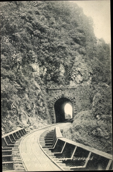 Postcard Paraná Brasilien, Viaduct No. 43, Eisenbahnschienen