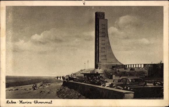 Postcard Ostseebad Laboe, Naval Memorial