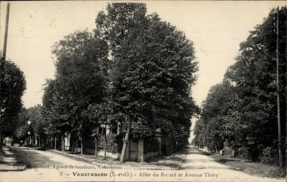 Ak Vaucresson Hauts de Seine, Allee du Bu'ard, Avenue Thery