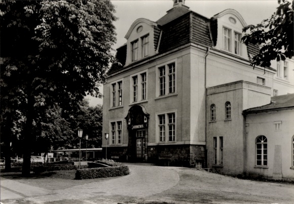 Postcard Wittenberge on the Elbe Prignitz, Hospital