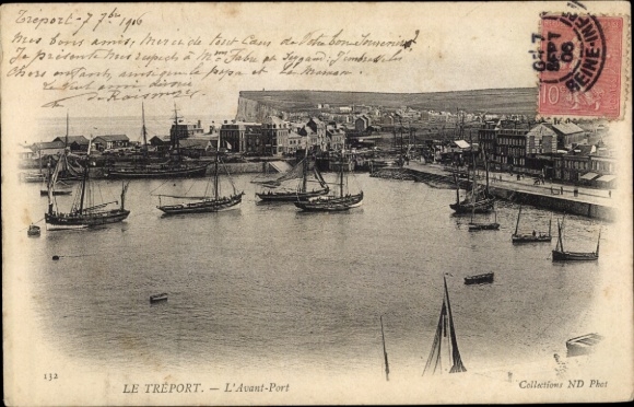 Ak Le Tréport Seine Maritime, Hafen