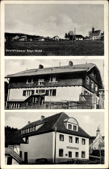 Ak Waldhäuser Neuschönau Beierse Woud, Gasthof Lusen, actie Josef Ambassadeur