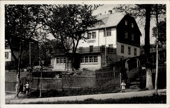 Postcard Zöblitz Marienberg in the Ore Mountains Saxony, Youth Hostel DJH, Children