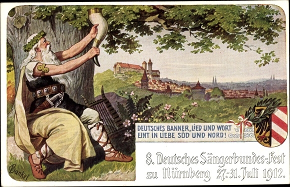 Artist PC Bankel, Nuremberg, 8. National Song Festival 1912