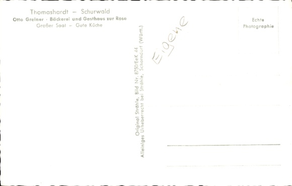 Postcard Thomashardt Schurwald Aichwald in Württemberg, aerial photograph