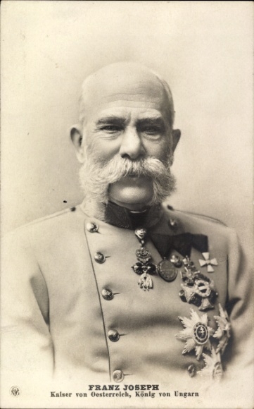 Kabinett Foto Kaiser Franz Joseph I., Portrait