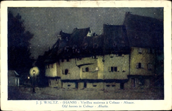 Artists PC Hansi, Jean Jacques Waltz, Colmar Kolmar Alsace Haut Rhin, Old Houses