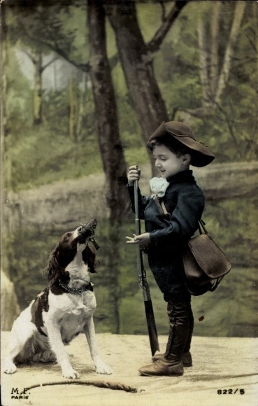 Ak Kleine Jager met Hond
