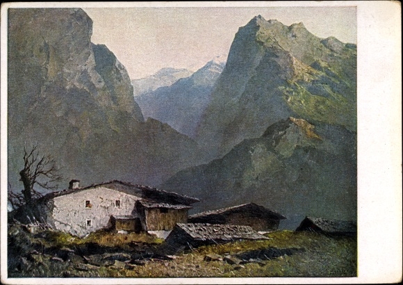 Artist PC Mulley, Oskar, small farmstead, HDK 175